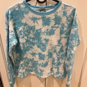 Bench Blue Tie-Dye Sweatshirt kids 14-16 ladies small